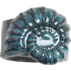 Mupot El Yapımı Deniz Kabuğu Stonware Seramik Peçete Yüzüğü 6'lı