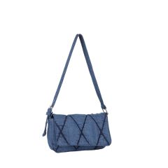 FB-3639 Kapitoneli Denim Omuz Çantası