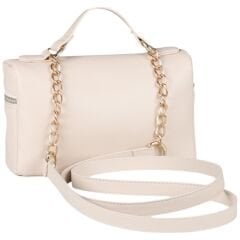 FB-3719 Faux Leather Crossbody Bag with Chain Detail – Compact & Elegant Design