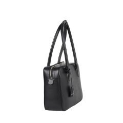 DFB0002 Black Genuine Leather Women's Shoulder Bag | Stylish & Timeless Design