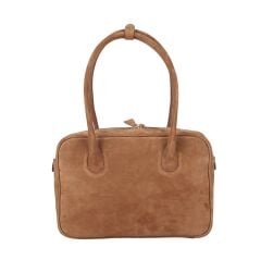 DFB0002-R3 Dana Derisi Taba Süet Kadın Omuz Çantası | %100 Hakiki Deri Şıklığı