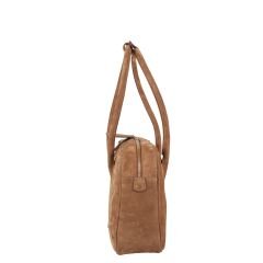 DFB0002-R3 Dana Derisi Taba Süet Kadın Omuz Çantası | %100 Hakiki Deri Şıklığı