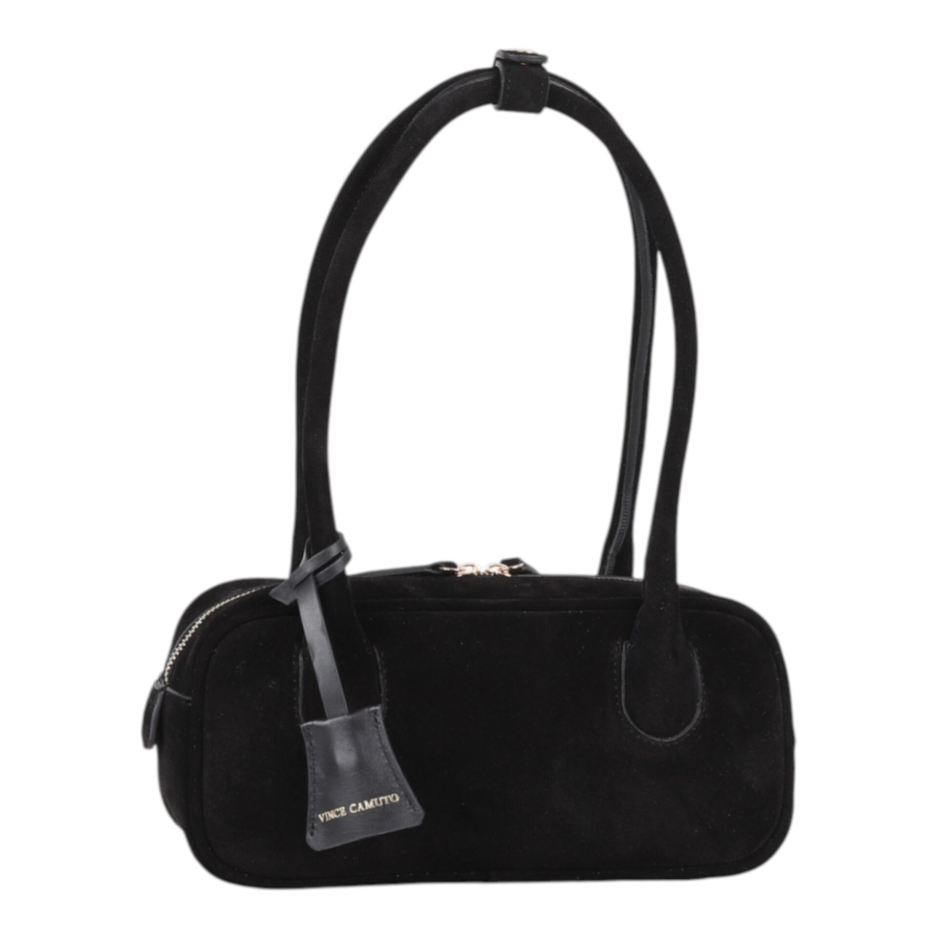 DFB0003-R2 Dana Derisi Siyah Süet Kadın Omuz Çantası | %100 Hakiki Deri Şıklığı