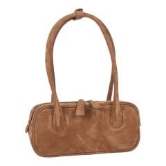 DFB0003-R3 Dana Derisi Taba Süet Kadın Omuz Çantası | %100 Hakiki Deri Şıklığı