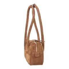 DFB0003-R3 Dana Derisi Taba Süet Kadın Omuz Çantası | %100 Hakiki Deri Şıklığı