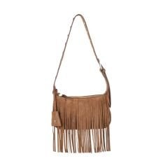 DFB0017 Taba Süet Gerçek Deri Püsküllü Omuz Çantası – Üretici