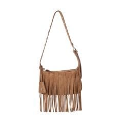 DFB0017 Taba Süet Gerçek Deri Püsküllü Omuz Çantası – Üretici